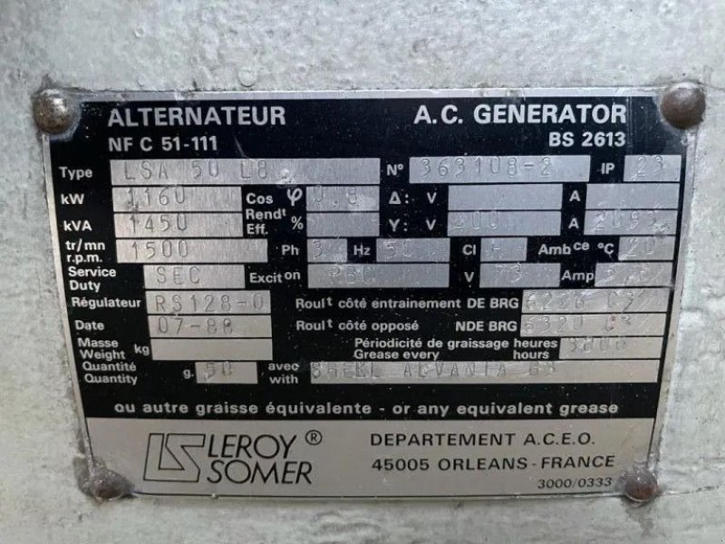 Notstromaggregat типа Deutz MWM TBD 604 BV12 Leroy Somer 1450 kVA generatorset ex emergency, Gebrauchtmaschine в VEEN (Фотография 10)