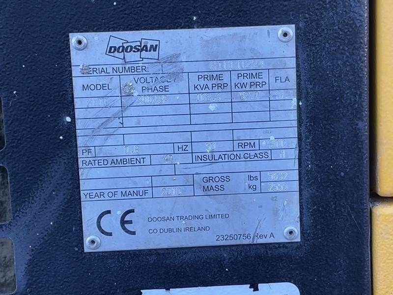 Notstromaggregat tip Doosan G 100, Gebrauchtmaschine in Waregem (Poză 2)