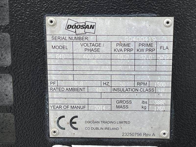 Notstromaggregat του τύπου Doosan G 40, Gebrauchtmaschine σε Waregem (Φωτογραφία 2)