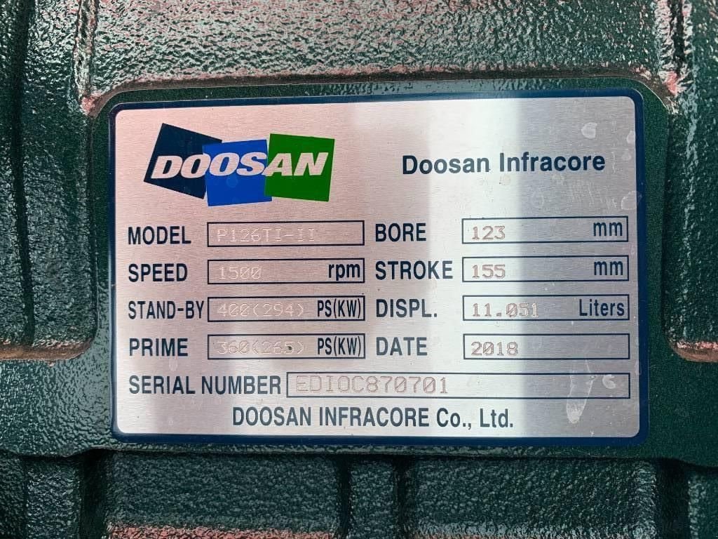 Notstromaggregat от тип Doosan P126TI-II - 330 kVA Generator - DPX-15552, Neumaschine в Oudenbosch (Снимка 8)