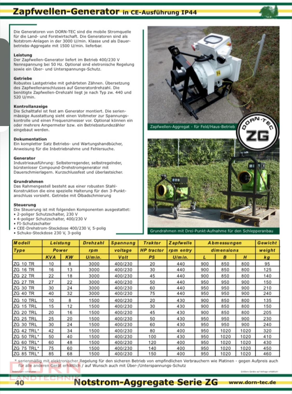 Notstromaggregat от тип Dorn Tec ZG 22 TR, Neumaschine в Bruckberg (Снимка 2)