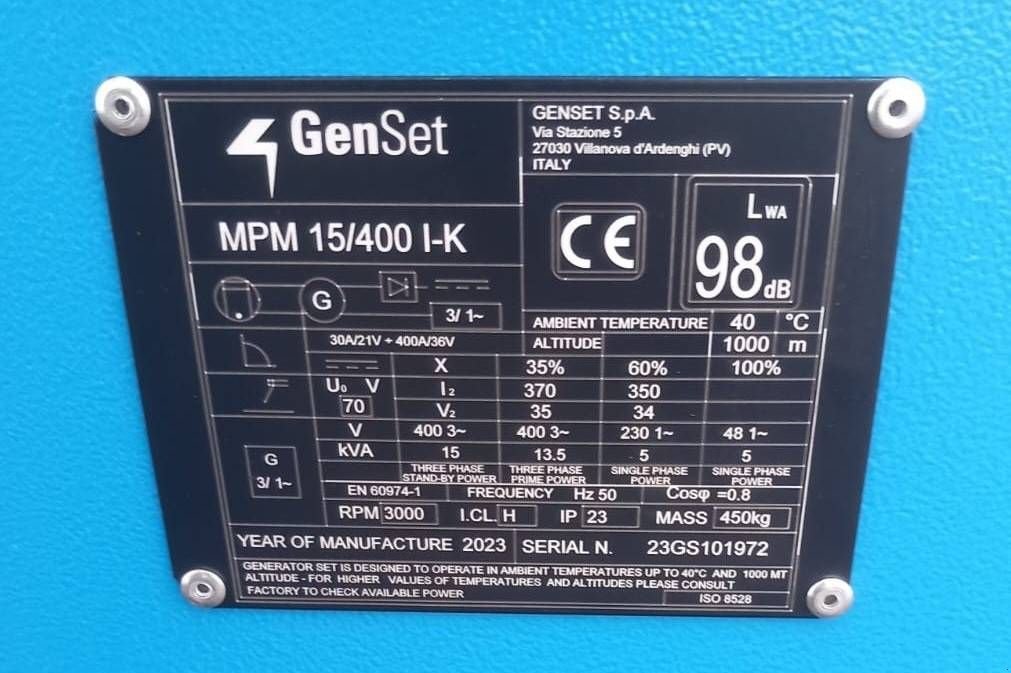 Notstromaggregat от тип Genset MPM 15/400 I-K - Welding - DPX-35500, Neumaschine в Oudenbosch (Снимка 4)