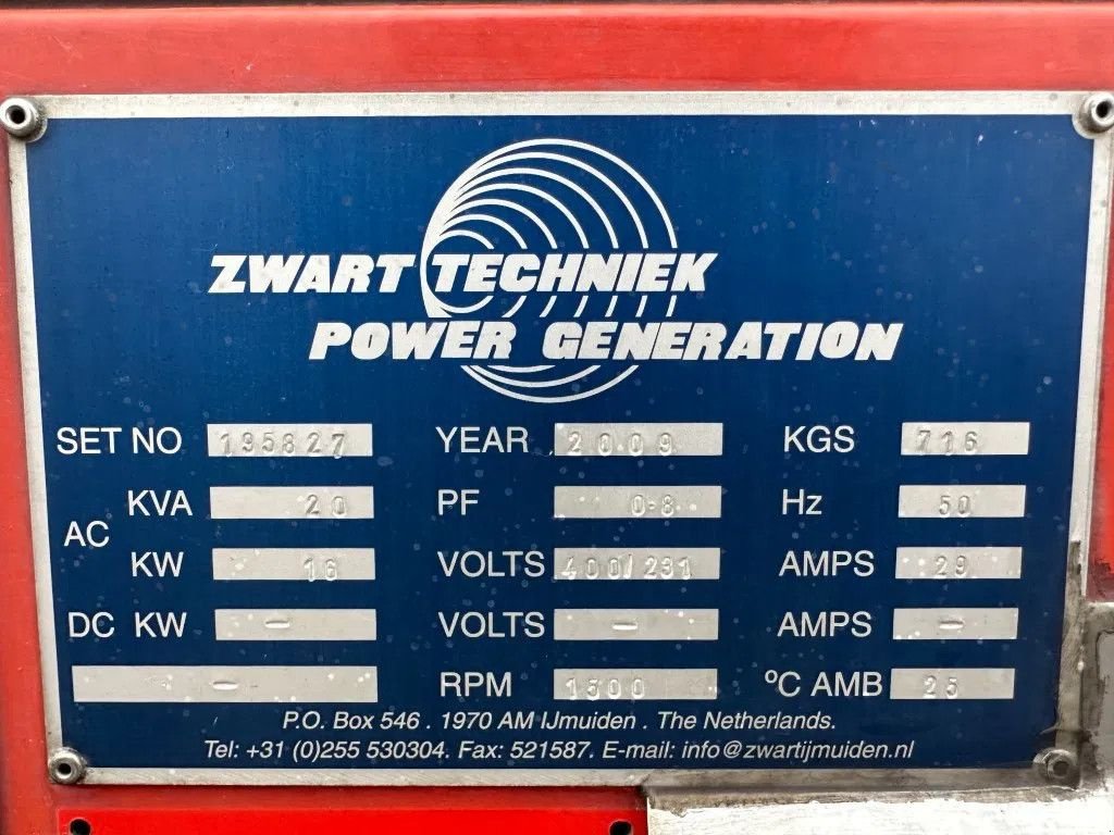 Notstromaggregat del tipo Himoinsa Yanmar Stamford 20 kVA Silent generatorset, Gebrauchtmaschine In VEEN (Immagine 11)