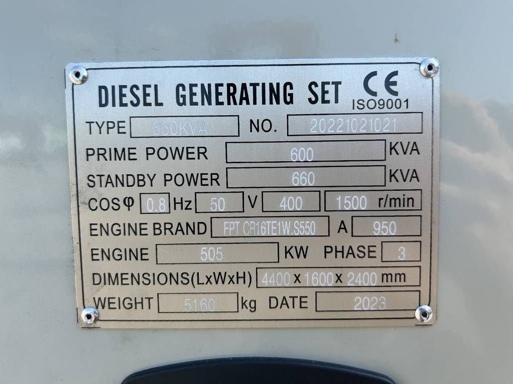 Notstromaggregat tip Iveco 16TE1W - 660 kVA Generator - DPX-20514, Neumaschine in Oudenbosch (Poză 4)