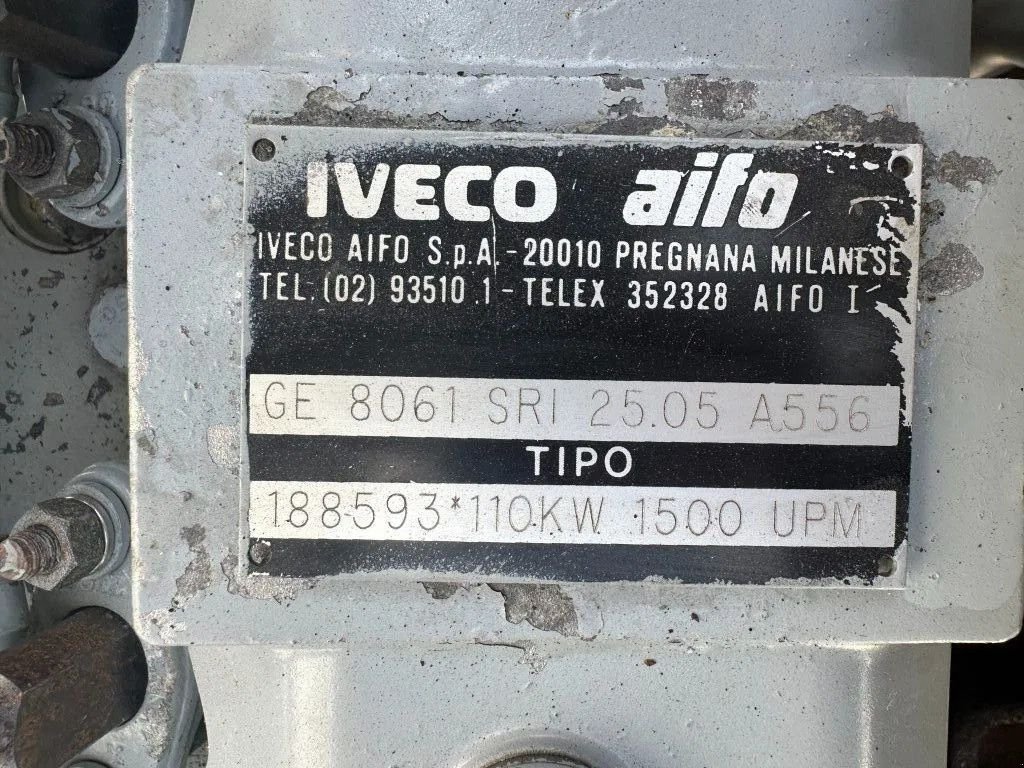 Notstromaggregat del tipo Iveco GE 8061 SRI 25.05 Leroy Somer 125 kVA generatorset, Gebrauchtmaschine In VEEN (Immagine 8)