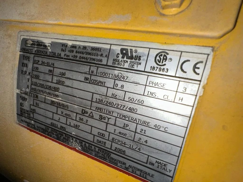 Notstromaggregat van het type John Deere 6068 TF 258 Mecc Alte Spa 130 kVA Silent generatorset, Gebrauchtmaschine in VEEN (Foto 11)