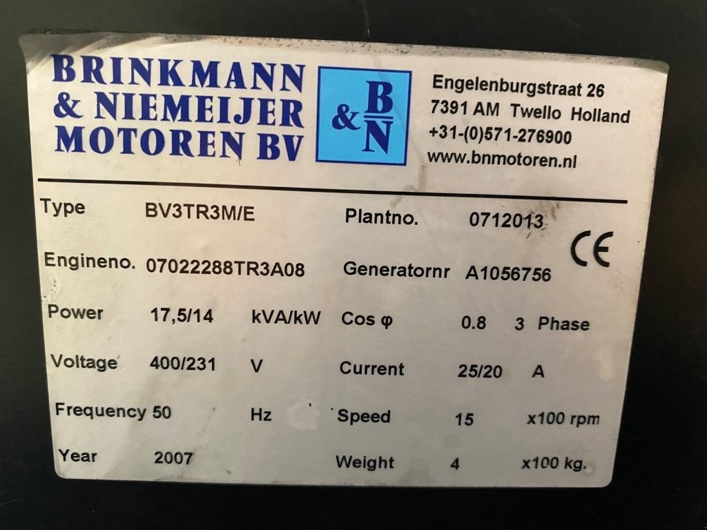 Notstromaggregat des Typs Lister TR3A Mecc Alte Spa 20 kVA generatorset, Gebrauchtmaschine in VEEN (Bild 3)