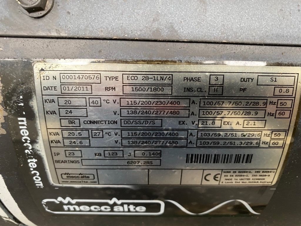 Notstromaggregat tip Lister TS3A Mecc Alte Spa 20 kVA generatorset, Gebrauchtmaschine in VEEN (Poză 7)