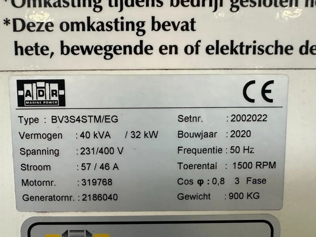 Notstromaggregat Türe ait Mitsubishi S4S Mecc Alte Spa 50 kVA Silent Marine Scheeps Generatorset, Gebrauchtmaschine içinde VEEN (resim 5)