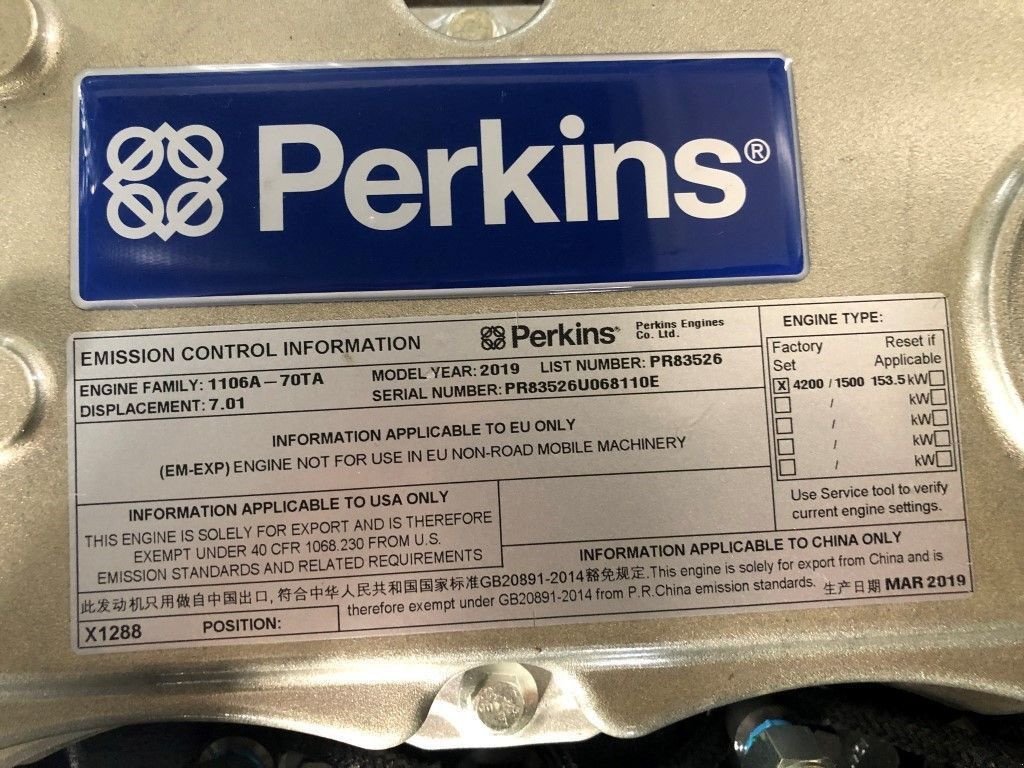 Notstromaggregat des Typs Perkins 165 kVA Supersilent generatorset, Neumaschine in VEEN (Bild 4)