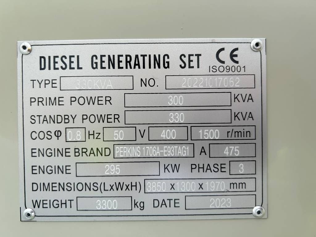 Notstromaggregat a típus Perkins 1706A-E93TAG1 - 330 kVA Generator - DPX-19811, Neumaschine ekkor: Oudenbosch (Kép 4)