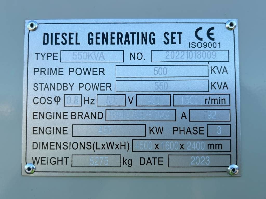 Notstromaggregat от тип Perkins 2506C-E15TAG2 - 550 kVA Generator - DPX-19814, Neumaschine в Oudenbosch (Снимка 4)