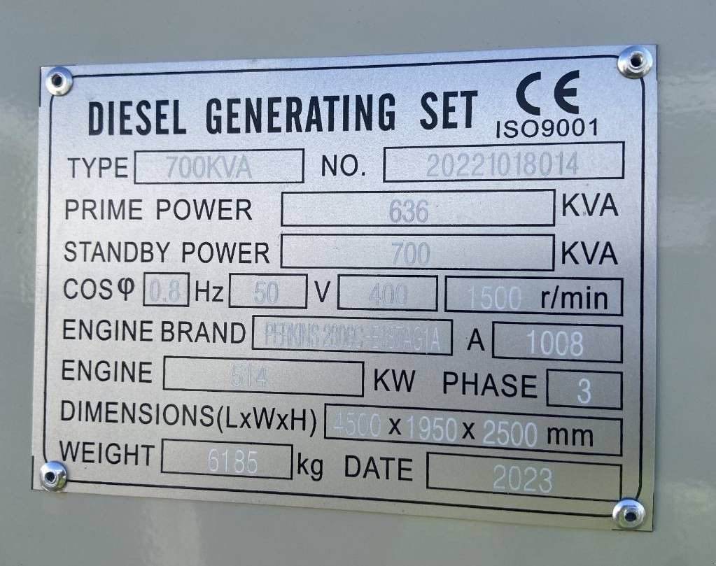 Notstromaggregat van het type Perkins 2806D-E18TAG1A - 700 kVA Generator - DPX-19816, Neumaschine in Oudenbosch (Foto 7)