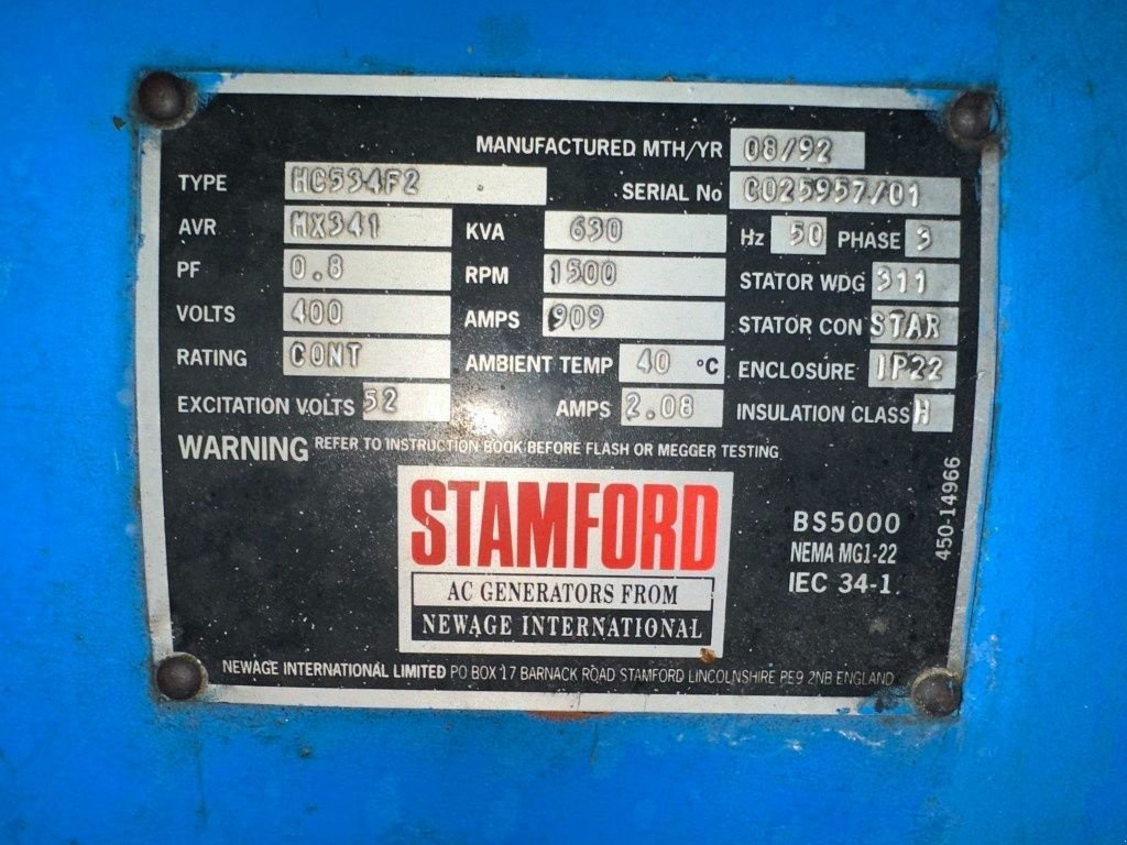 Notstromaggregat a típus Perkins 3012-TAG2 Stamford 640 kVA generatorset in Silent 30 ft containe, Gebrauchtmaschine ekkor: VEEN (Kép 11)