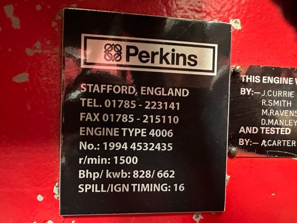 Notstromaggregat типа Perkins 4006 Stamford 700 kVA generatorset, Gebrauchtmaschine в VEEN (Фотография 11)