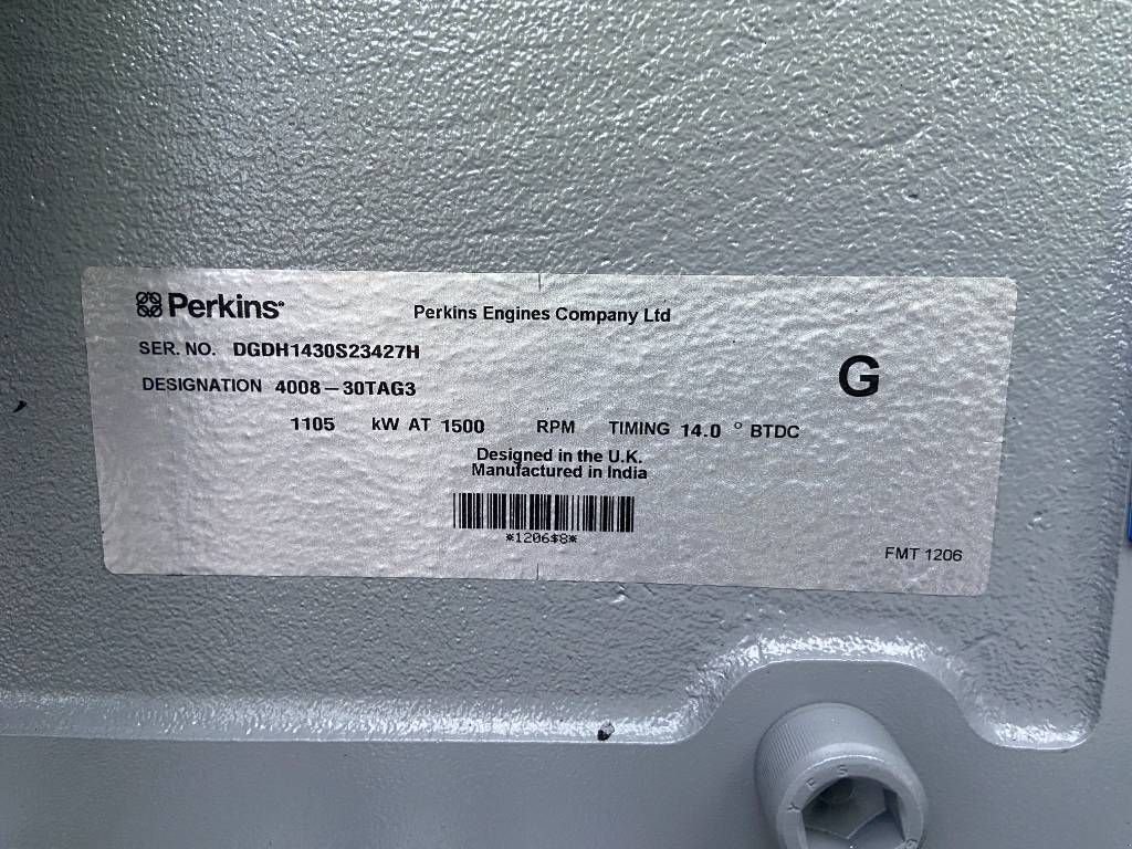 Notstromaggregat του τύπου Perkins 4008TAG3 - 1250 kVA Open Genset - DPX-19821-O, Neumaschine σε Oudenbosch (Φωτογραφία 10)