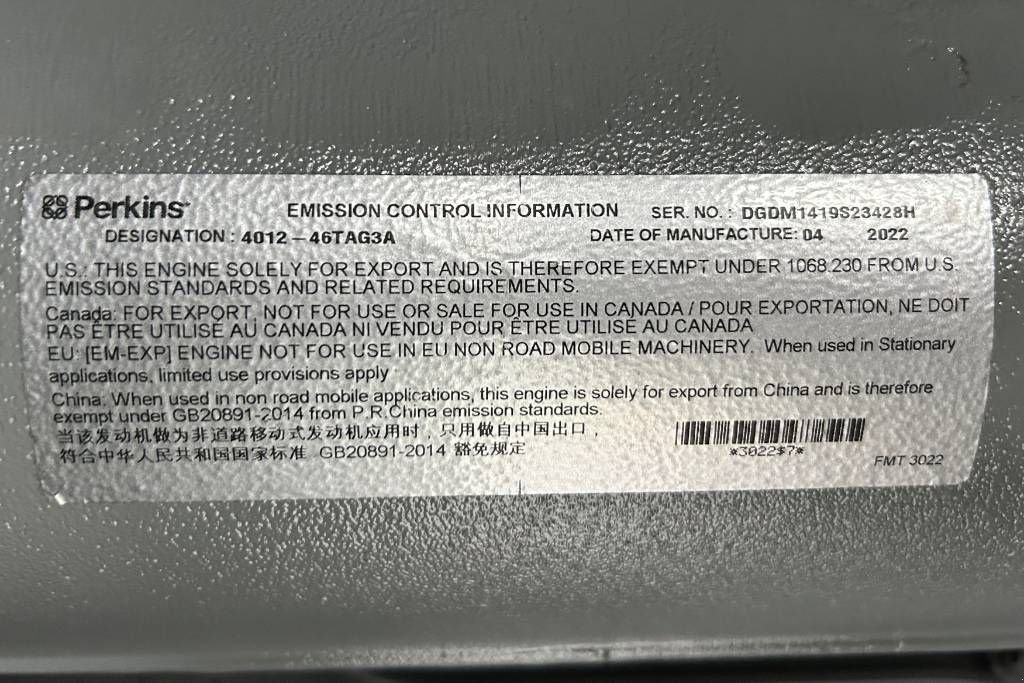 Notstromaggregat του τύπου Perkins 4012-46TAG3A - 1.880 kVA Generator - DPX-19824, Neumaschine σε Oudenbosch (Φωτογραφία 9)