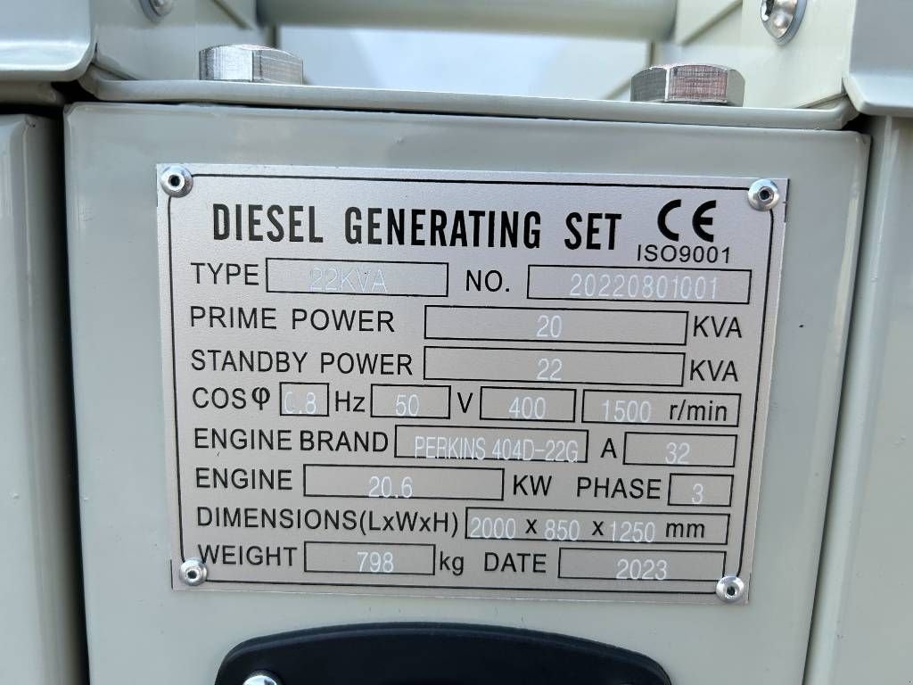 Notstromaggregat des Typs Perkins 404D-22G - 22 kVA Generator - DPX-19801, Neumaschine in Oudenbosch (Bild 4)