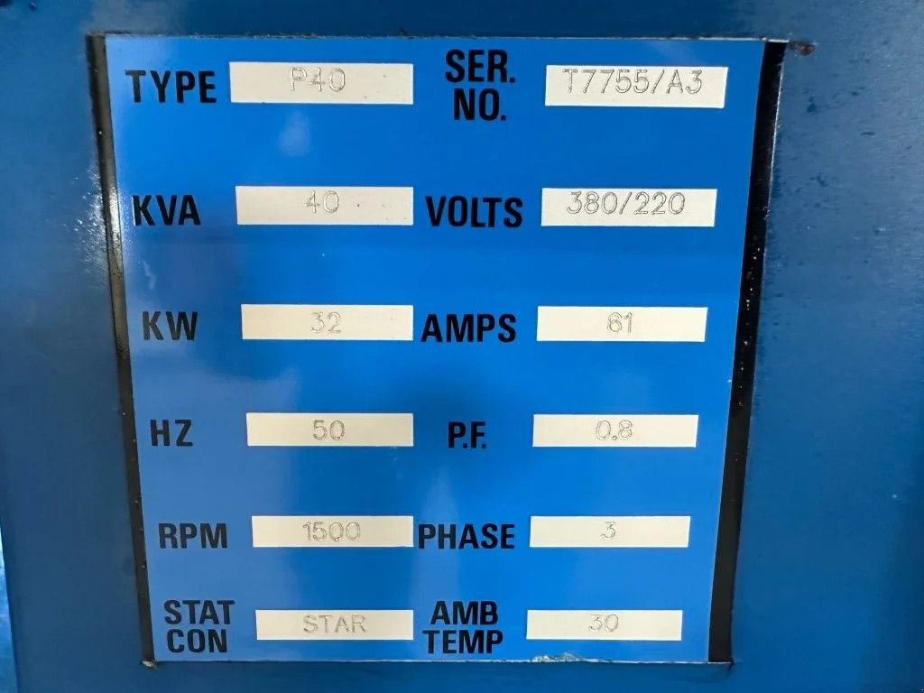 Notstromaggregat del tipo Perkins 4.236 FG Wilson 40 kVA generatorset met ATS automatische netover, Gebrauchtmaschine en VEEN (Imagen 8)