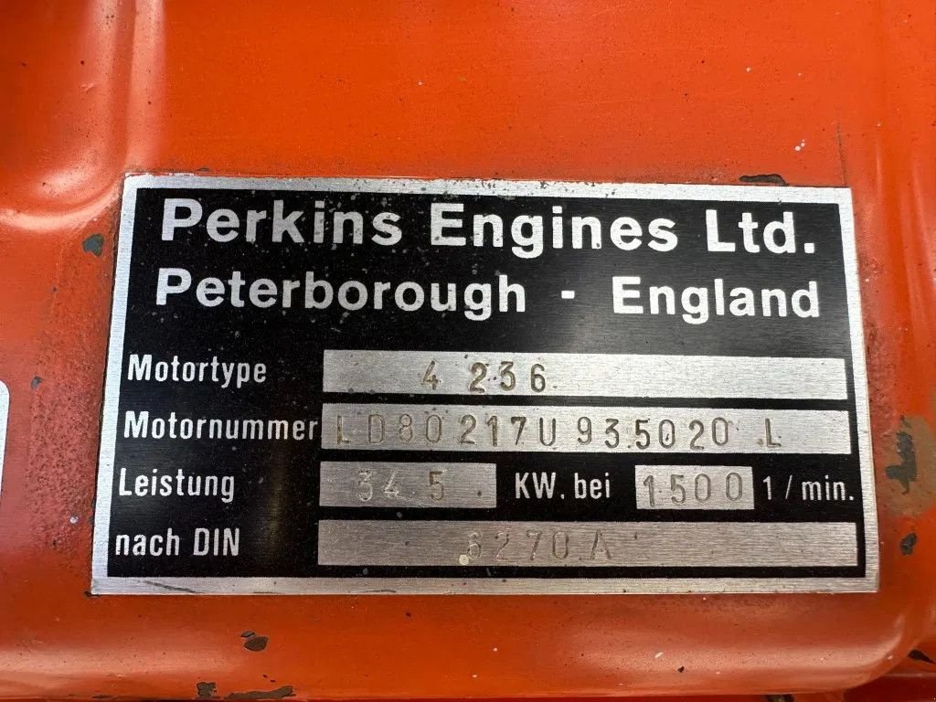 Notstromaggregat Türe ait Perkins 4.236 Leroy Somer 38 kVA generatorset ex Emergency ! As New ! 15, Gebrauchtmaschine içinde VEEN (resim 3)