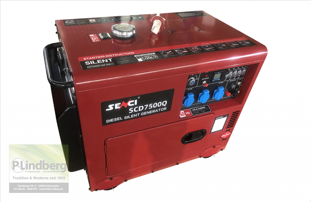 Notstromaggregat des Typs Senci SCD7500Q Elektrostart Stromerzeuger Notstrom ATS Generator Ölalarm Leise Stromerzeuger, Neumaschine in Großenwiehe (Bild 5)