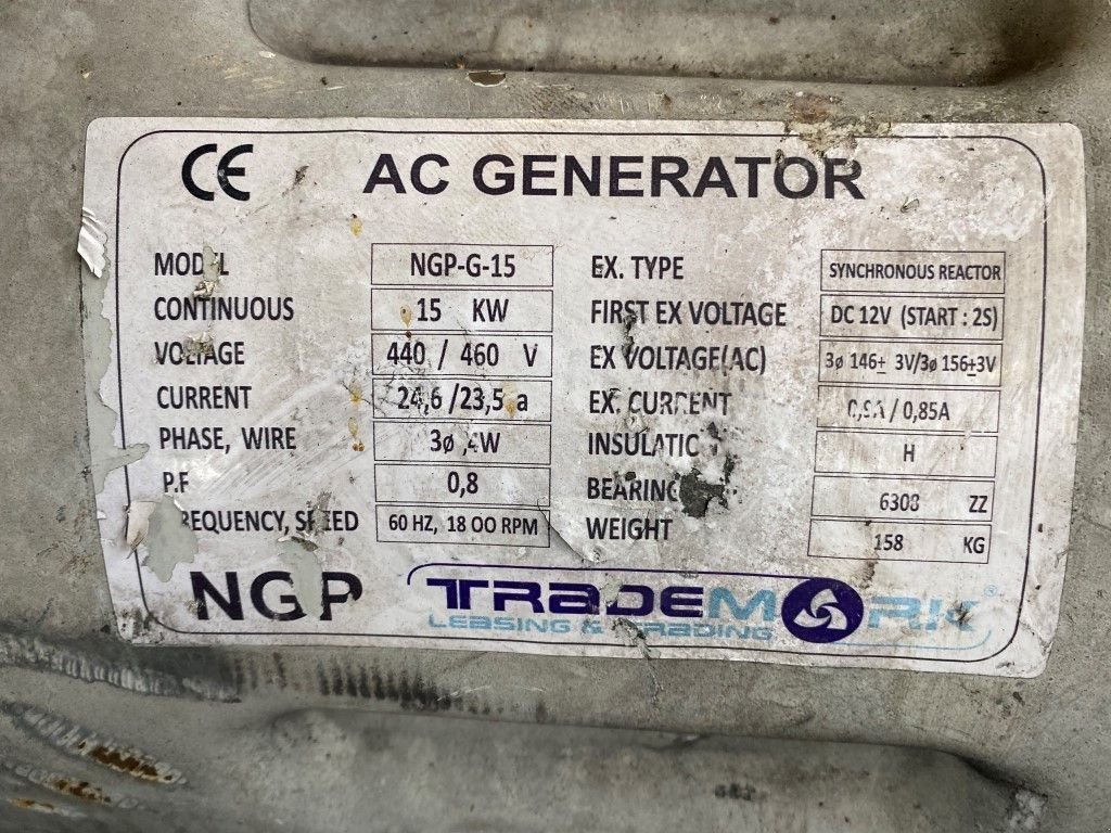 Notstromaggregat van het type Sonstige AC Generator 20 KVA generatordeel Alternator, Gebrauchtmaschine in VEEN (Foto 3)