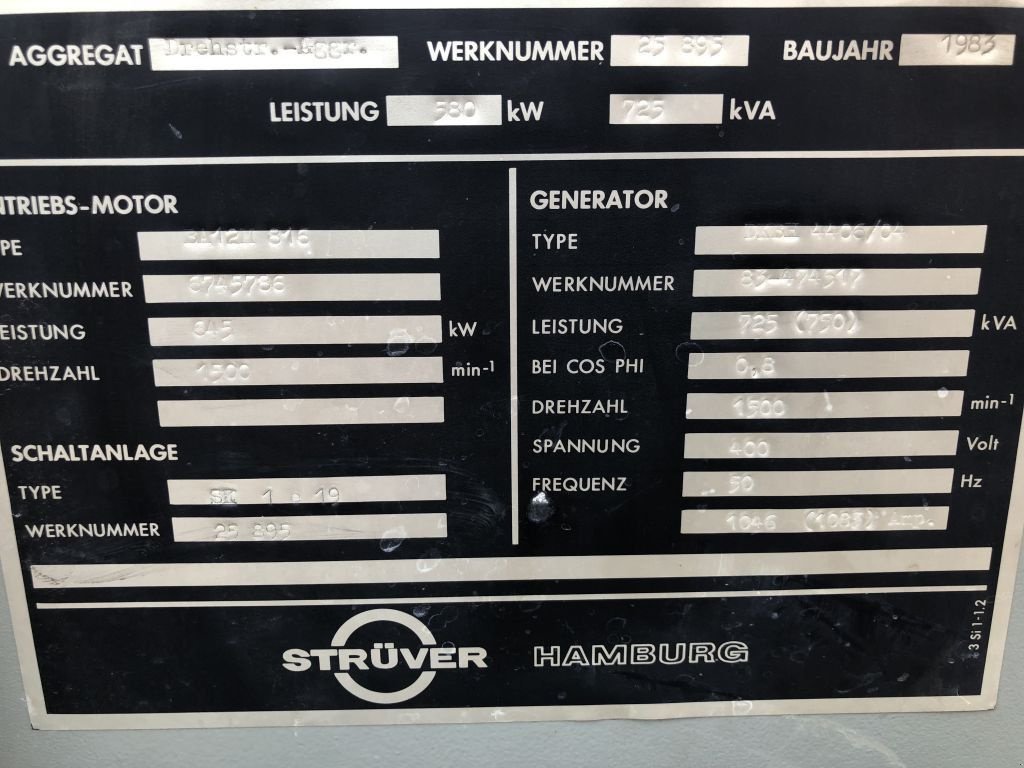 Notstromaggregat от тип Sonstige AEG 750 kVA dubbel gelagerd generatordeel as New!, Gebrauchtmaschine в VEEN (Снимка 3)