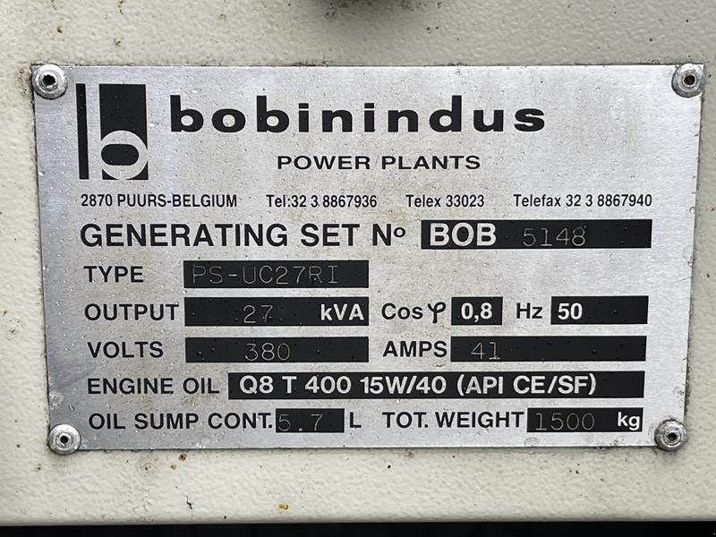 Notstromaggregat типа Sonstige Bobinindus PS - UC 27 RI, Gebrauchtmaschine в Waregem (Фотография 11)