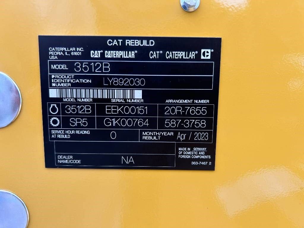 Notstromaggregat типа Sonstige Cat 3512B - 1.600 kVA Open Generator - DPX-18102, Neumaschine в Oudenbosch (Фотография 5)