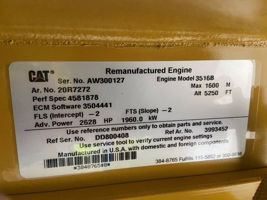 Notstromaggregat tip Sonstige Cat 3516B - 2.250 kVA Generator - DPX-18106, Neumaschine in Oudenbosch (Poză 10)