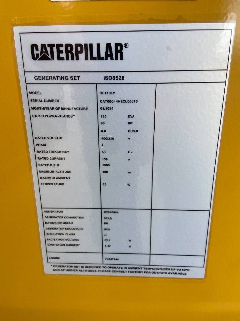 Notstromaggregat του τύπου Sonstige Cat DE110E2 - 110 kVA Generator - DPX-18014, Neumaschine σε Oudenbosch (Φωτογραφία 4)