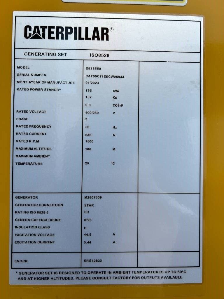 Notstromaggregat of the type Sonstige Cat DE165E0 - 165 kVA Generator - DPX-18016, Neumaschine in Oudenbosch (Picture 4)
