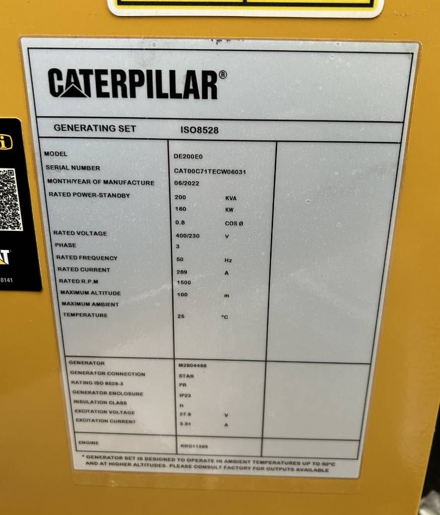 Notstromaggregat a típus Sonstige Cat DE200E0 - 200 kVA Generator - DPX-18017, Neumaschine ekkor: Oudenbosch (Kép 5)