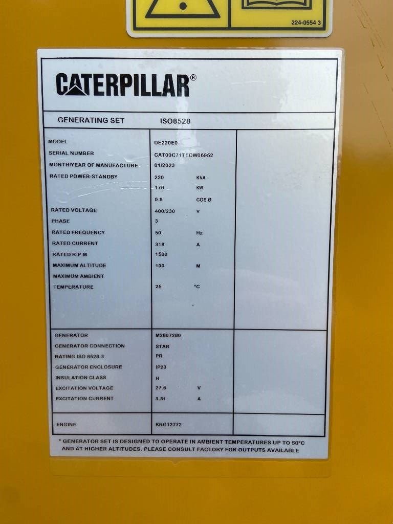 Notstromaggregat tip Sonstige Cat DE220E0 - 220 kVA Generator - DPX-18018, Neumaschine in Oudenbosch (Poză 4)