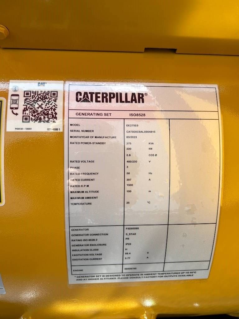 Notstromaggregat del tipo Sonstige Cat DE275E0 - C9 - 275 kVA Generator - DPX-18020, Neumaschine en Oudenbosch (Imagen 4)