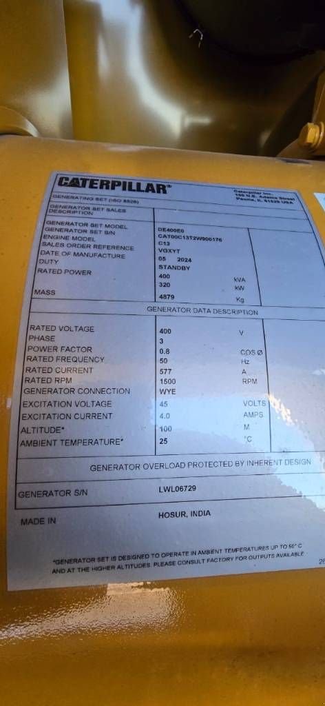 Notstromaggregat типа Sonstige Cat DE400E0 - C13 - 400 kVA Generator - DPX-18023, Neumaschine в Oudenbosch (Фотография 7)