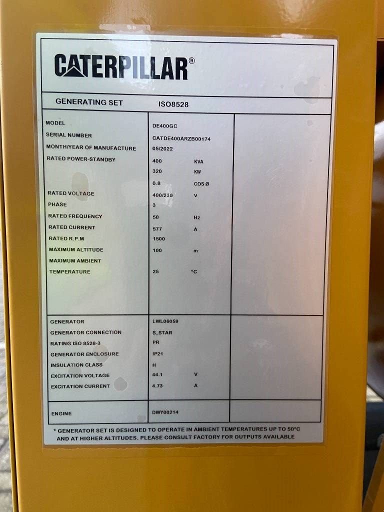 Notstromaggregat a típus Sonstige Cat DE400GC - 400 kVA Generator - DPX-18218, Neumaschine ekkor: Oudenbosch (Kép 4)