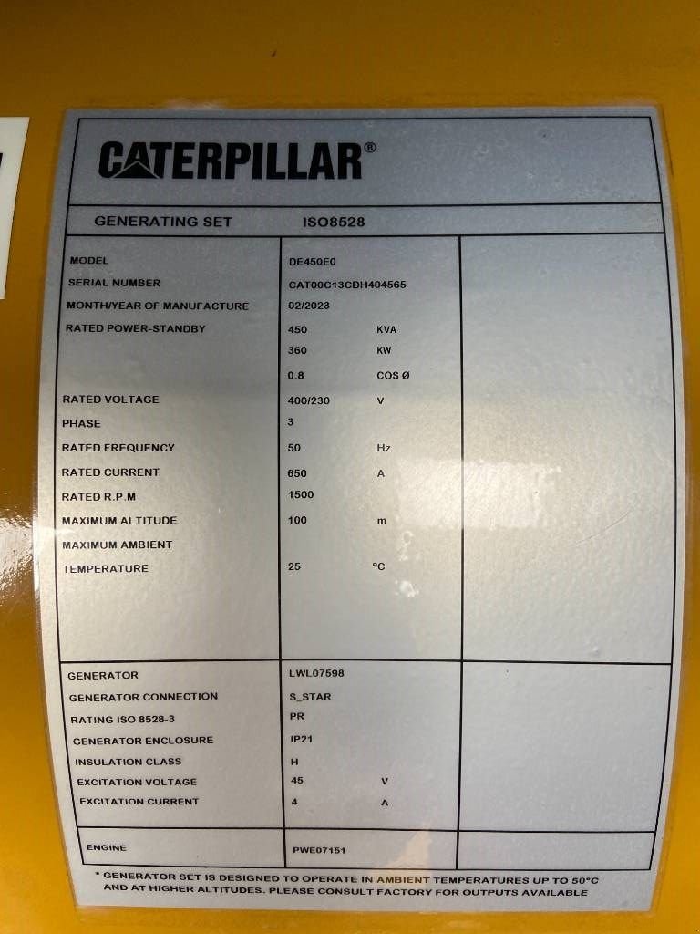 Notstromaggregat tip Sonstige Cat DE450E0 - C13 - 450 kVA Generator - DPX-18024, Neumaschine in Oudenbosch (Poză 4)