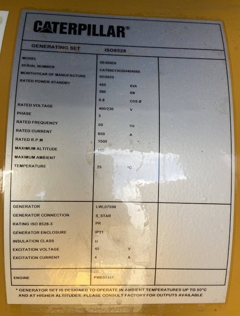 Notstromaggregat от тип Sonstige Cat DE450E0 - C13 - 450 kVA Generator - DPX-18024, Neumaschine в Oudenbosch (Снимка 4)