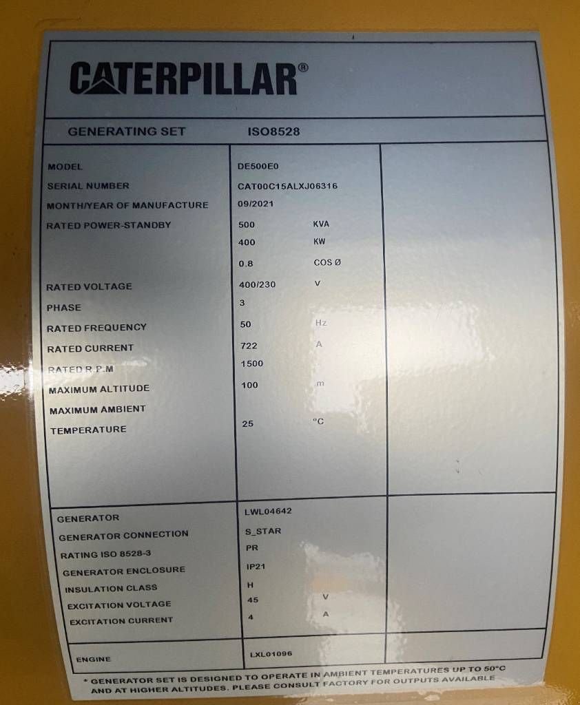 Notstromaggregat van het type Sonstige Cat DE500E0 - C15 - 500 kVA Generator - DPX-18026, Neumaschine in Oudenbosch (Foto 4)