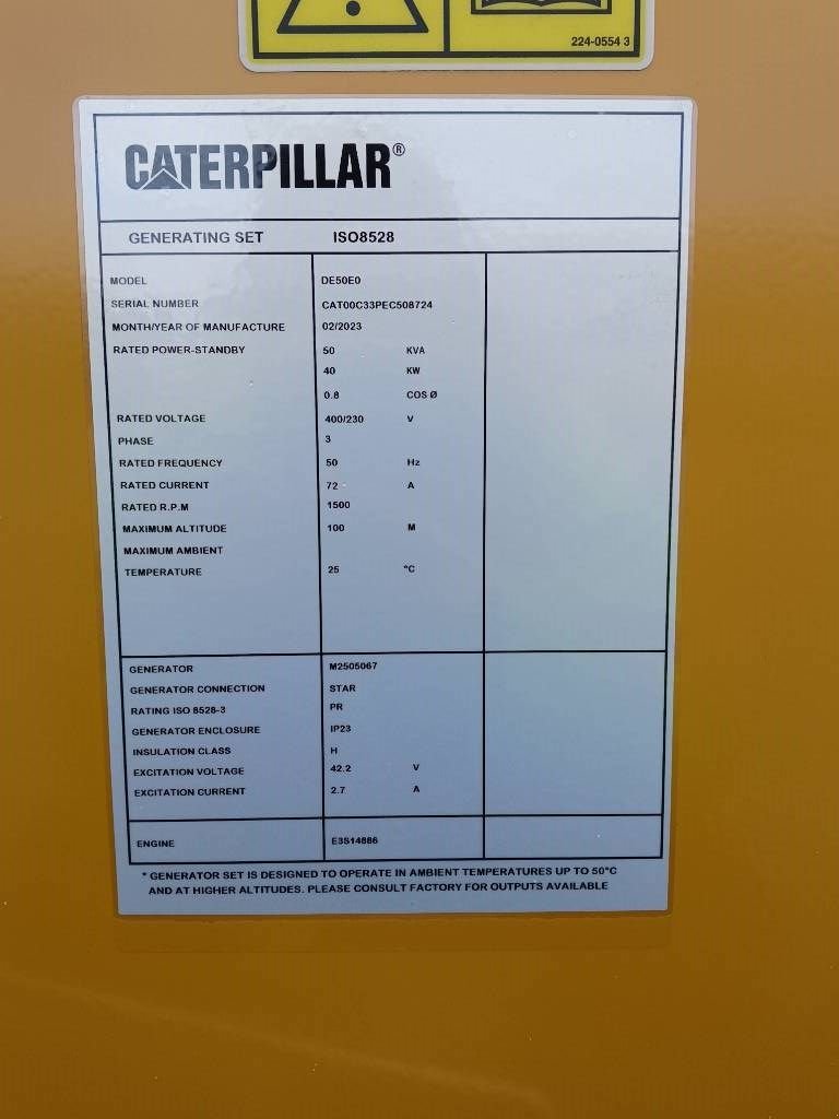 Notstromaggregat typu Sonstige Cat DE50E0 - 50 kVA Generator - DPX-18006, Neumaschine v Oudenbosch (Obrázok 4)