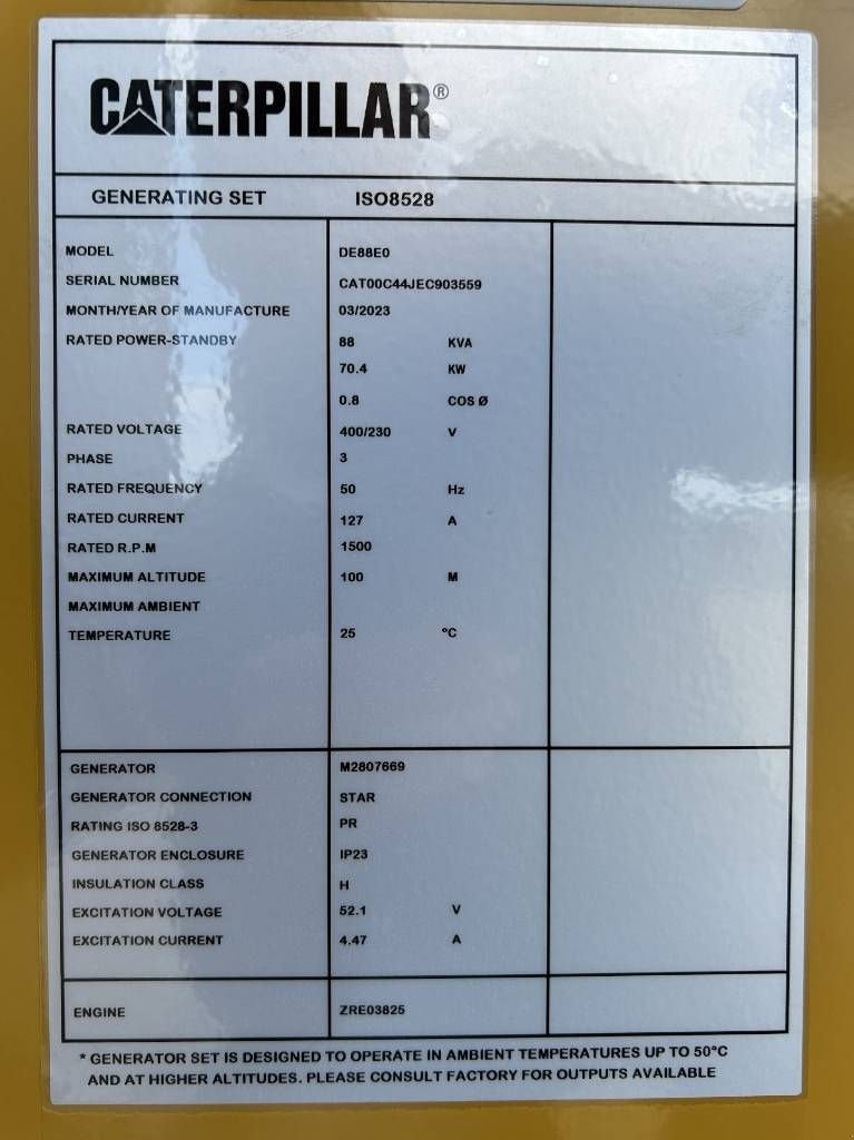 Notstromaggregat του τύπου Sonstige Cat DE88E0 - 88 kVA Generator - DPX-18012, Neumaschine σε Oudenbosch (Φωτογραφία 5)