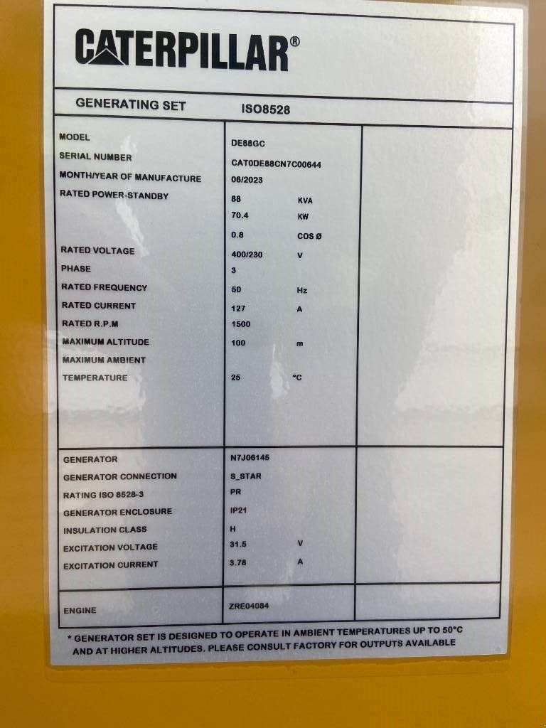 Notstromaggregat от тип Sonstige Cat DE88GC - 88 kVA Stand-by Generator Set - DPX-18207, Neumaschine в Oudenbosch (Снимка 5)