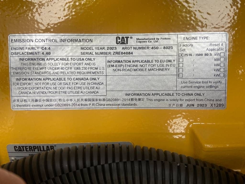 Notstromaggregat του τύπου Sonstige Cat DE88GC - 88 kVA Stand-by Generator Set - DPX-18207, Neumaschine σε Oudenbosch (Φωτογραφία 11)