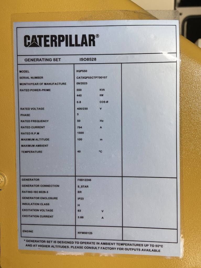 Notstromaggregat of the type Sonstige Cat XQP550 - Generator 550 kVA Stage V - DPX-18143, Neumaschine in Oudenbosch (Picture 4)