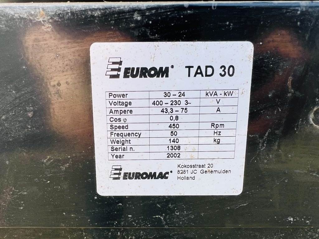 Notstromaggregat του τύπου Sonstige Eurom TAD 30 aggregaat, Gebrauchtmaschine σε Coevorden (Φωτογραφία 8)