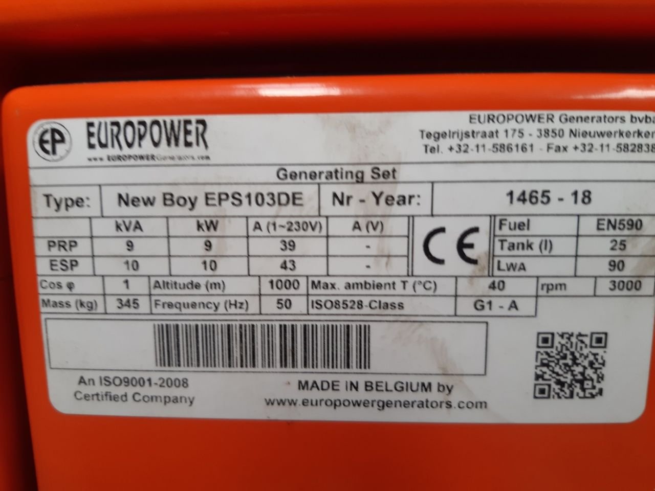 Notstromaggregat του τύπου Sonstige Europower New Boy EPS103DE, Neumaschine σε Didam (Φωτογραφία 10)