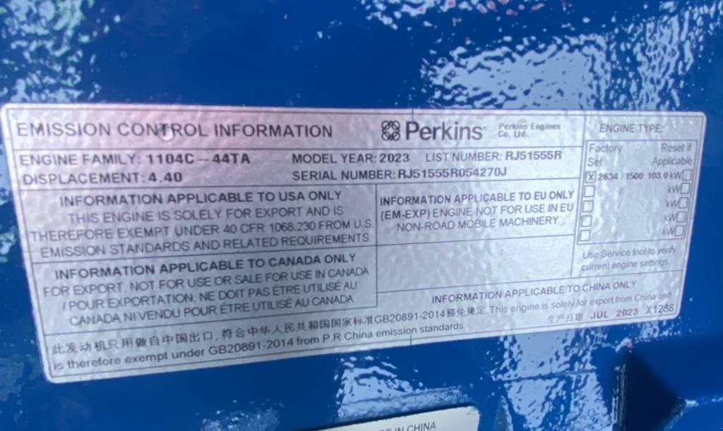 Notstromaggregat του τύπου Sonstige FG Wilson P110-3 - 110 kVA Open Genset - DPX-16008-O, Neumaschine σε Oudenbosch (Φωτογραφία 10)