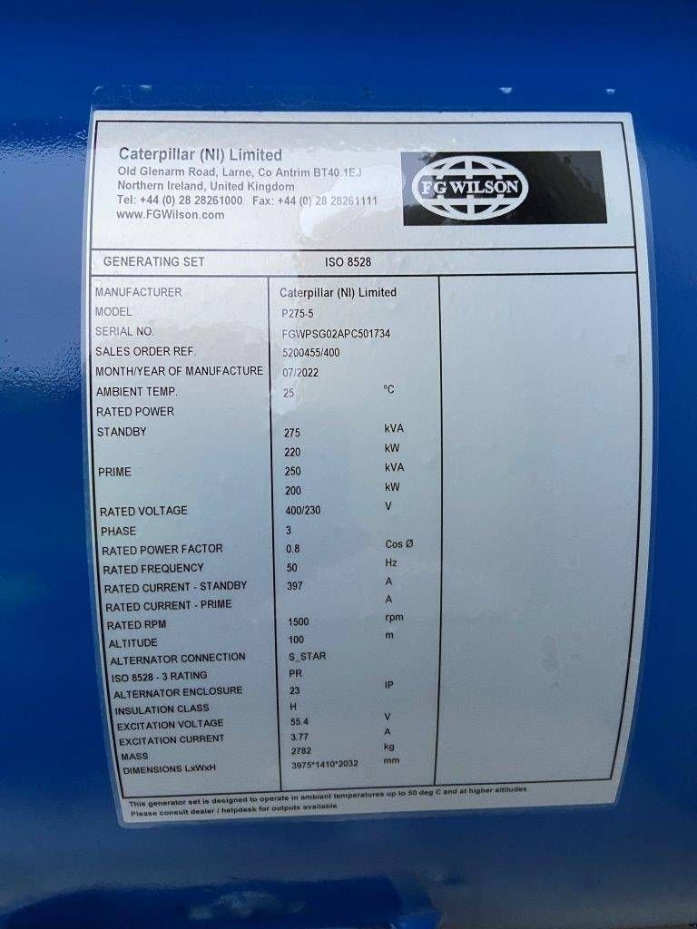 Notstromaggregat typu Sonstige FG Wilson P275 - Perkins - 275 kVA Genset - DPX-16014, Neumaschine v Oudenbosch (Obrázek 4)