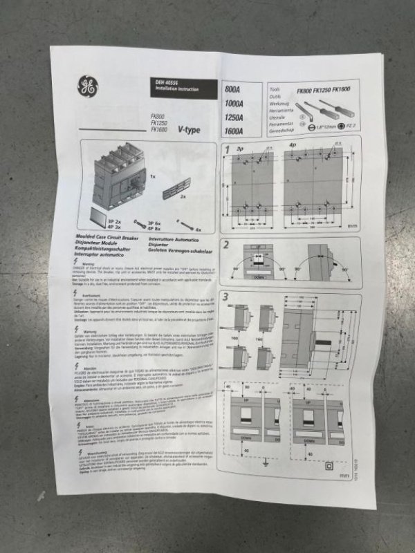 Notstromaggregat typu Sonstige General Electric FK1600 Circuit breaker / hoofdschakelaar NEW!, Neumaschine v VEEN (Obrázek 7)